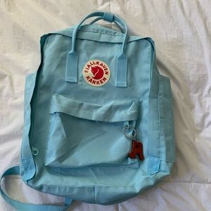 Large Light Blue Fjallraven Kanken Backpack
